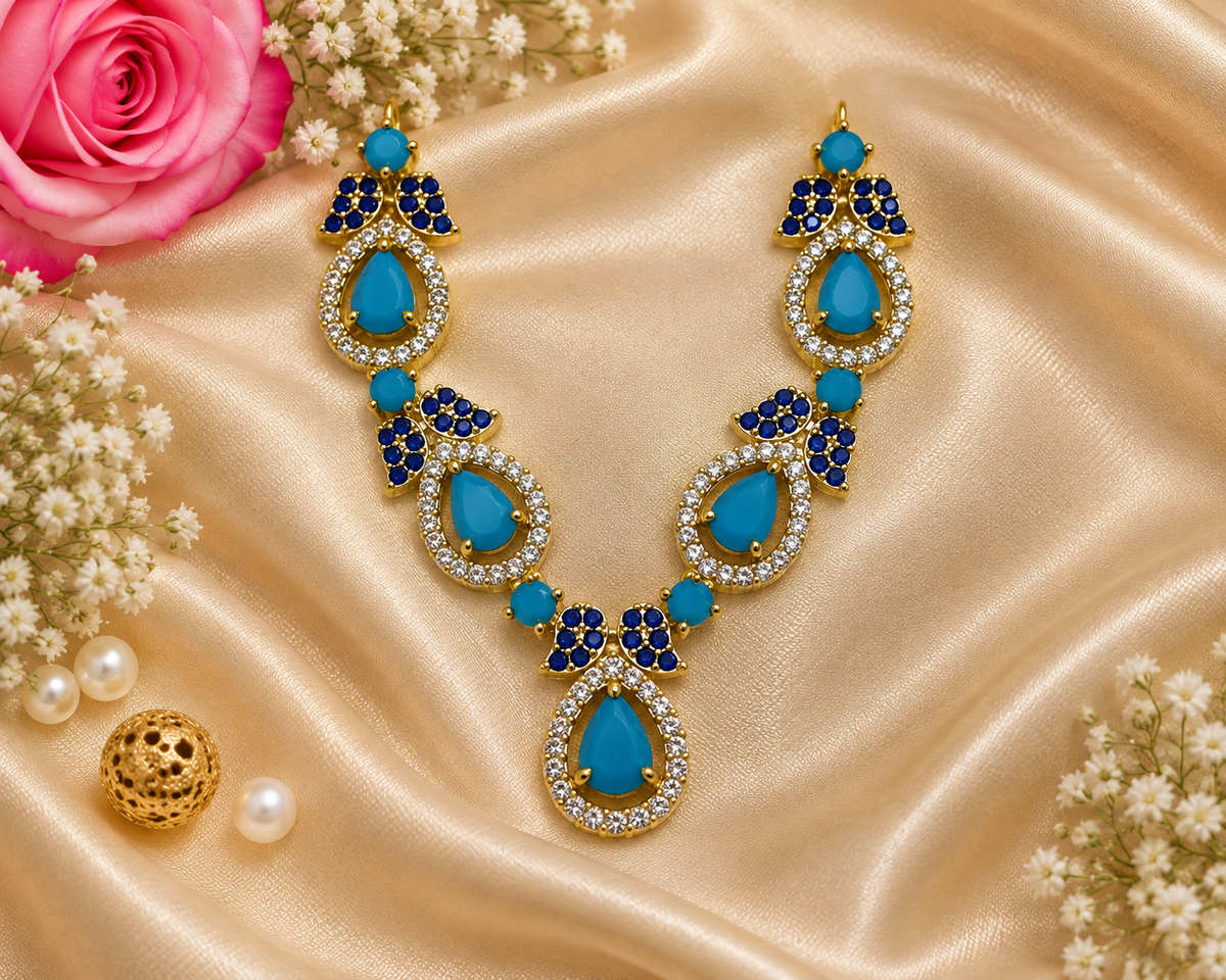 Neelam Ruby Necklace Set (Pack of 2)