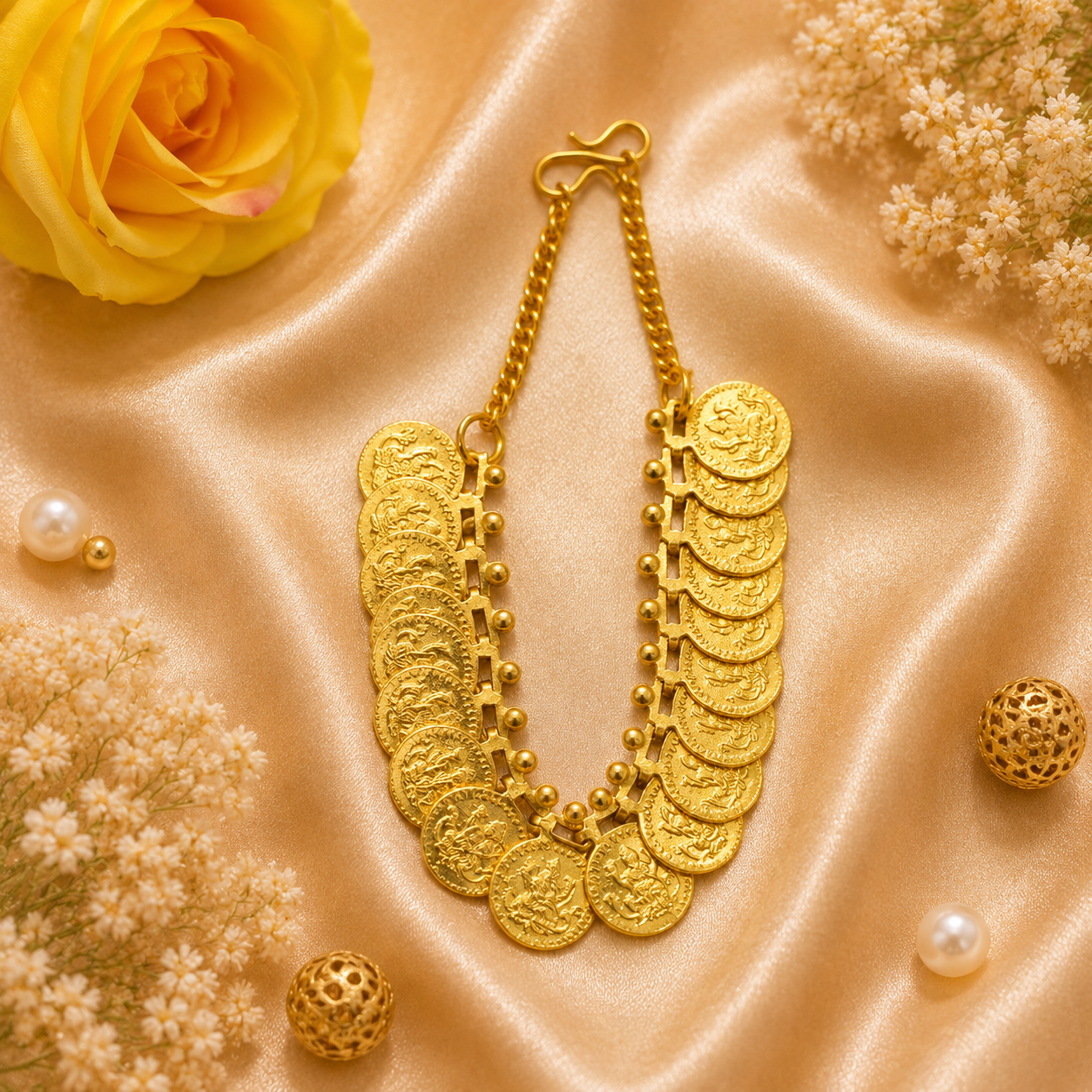 Rajmala Shwet Necklace Set