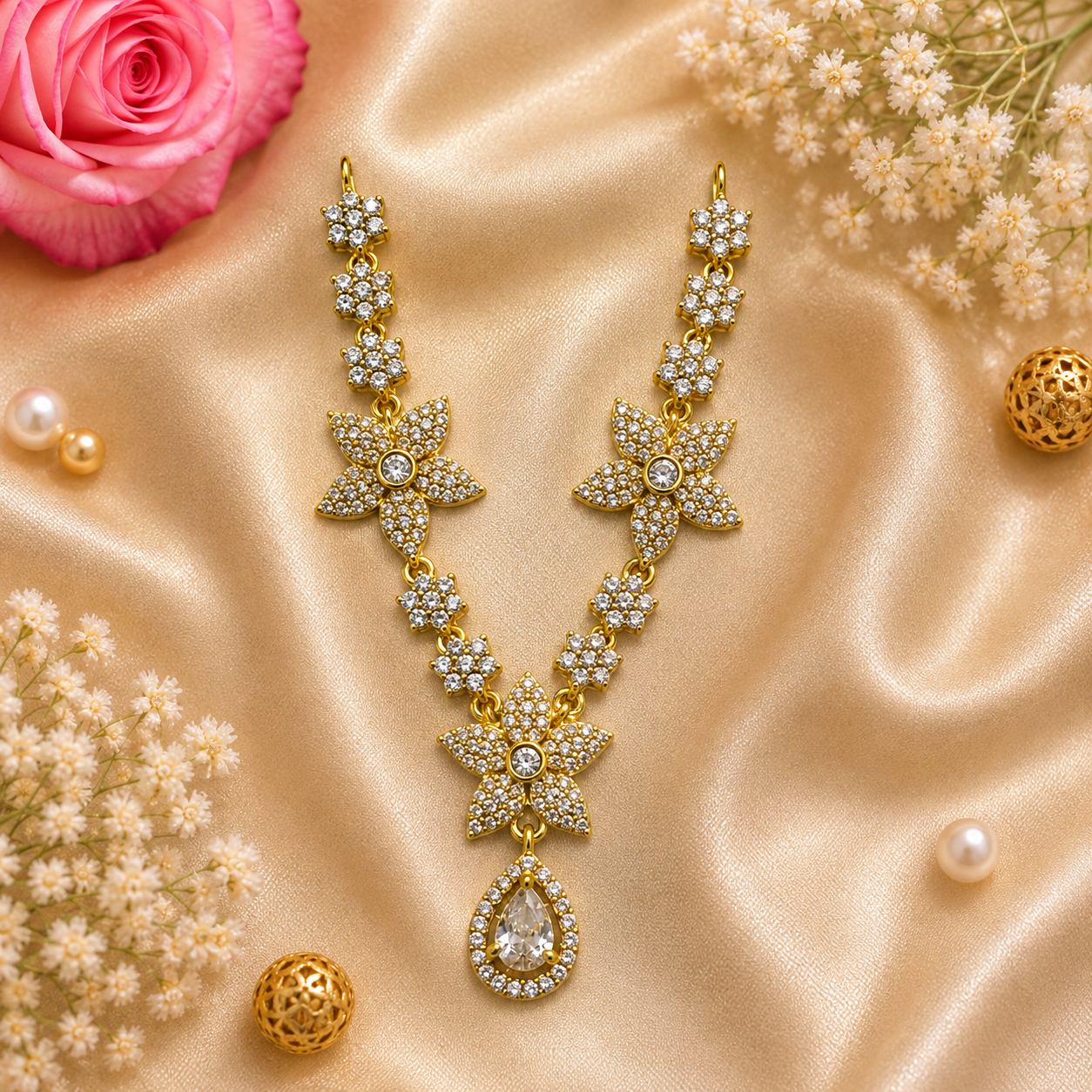 Yamuna Neel Necklace Set (Pack of 3)