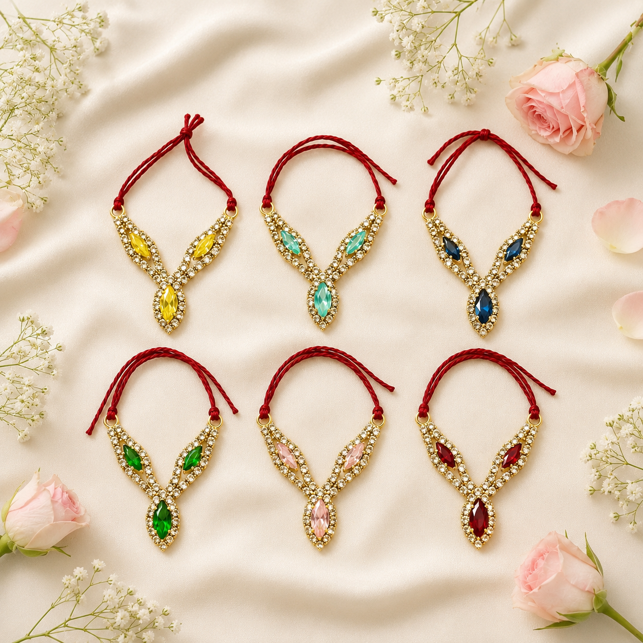 Kamalpriya Kanthi Necklace Set(Pack of 6)