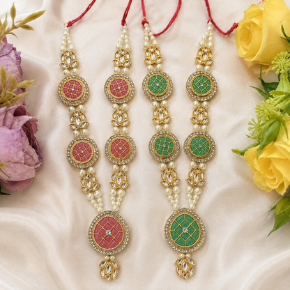 Moti Kamal Necklace Set(Pack of 2)