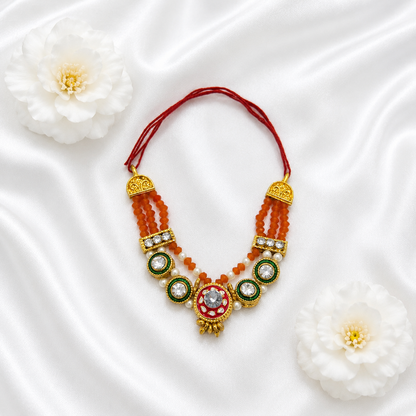 Keshari Ruby Necklace Set(Pack of 2)