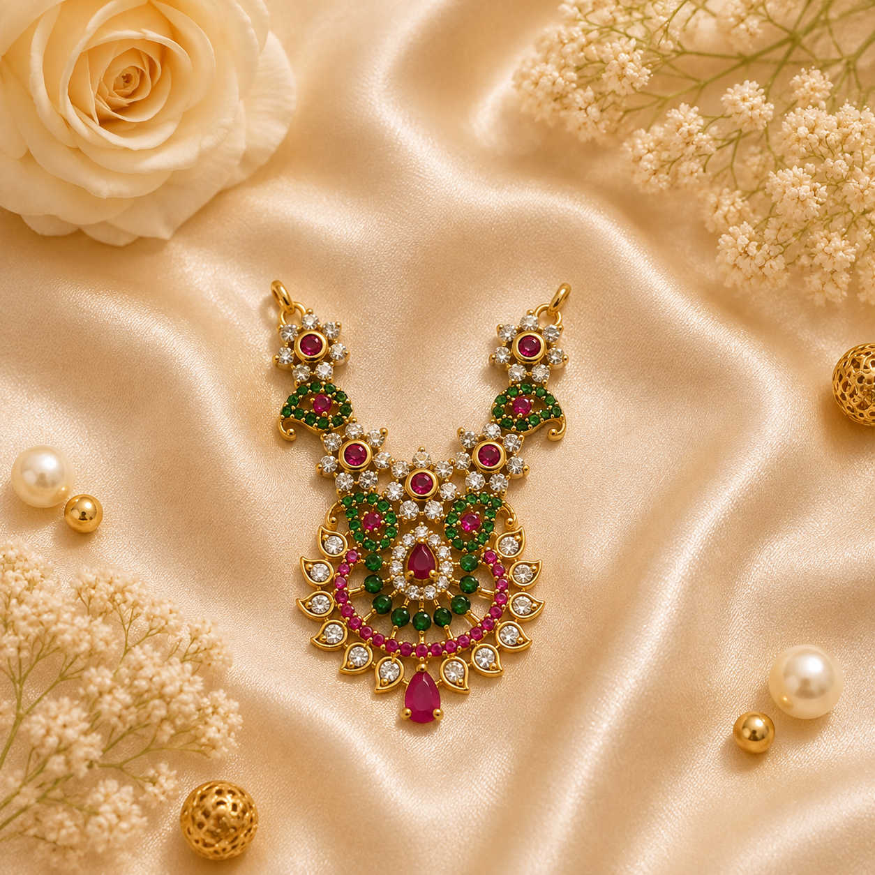 Hari Ratna Kanthi Necklace Set (Pack of 2)