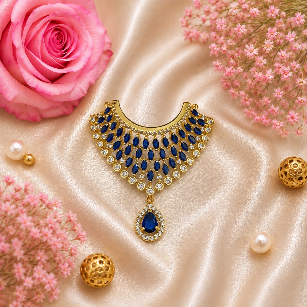 Neelmani Bhakti Necklace Set