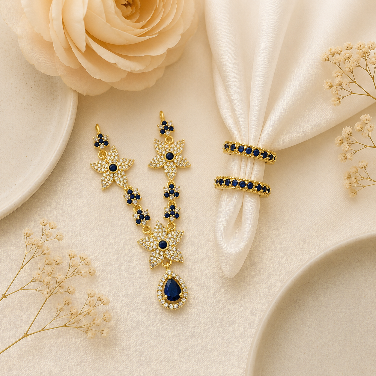 Neel Madhav Necklace Kangan Set