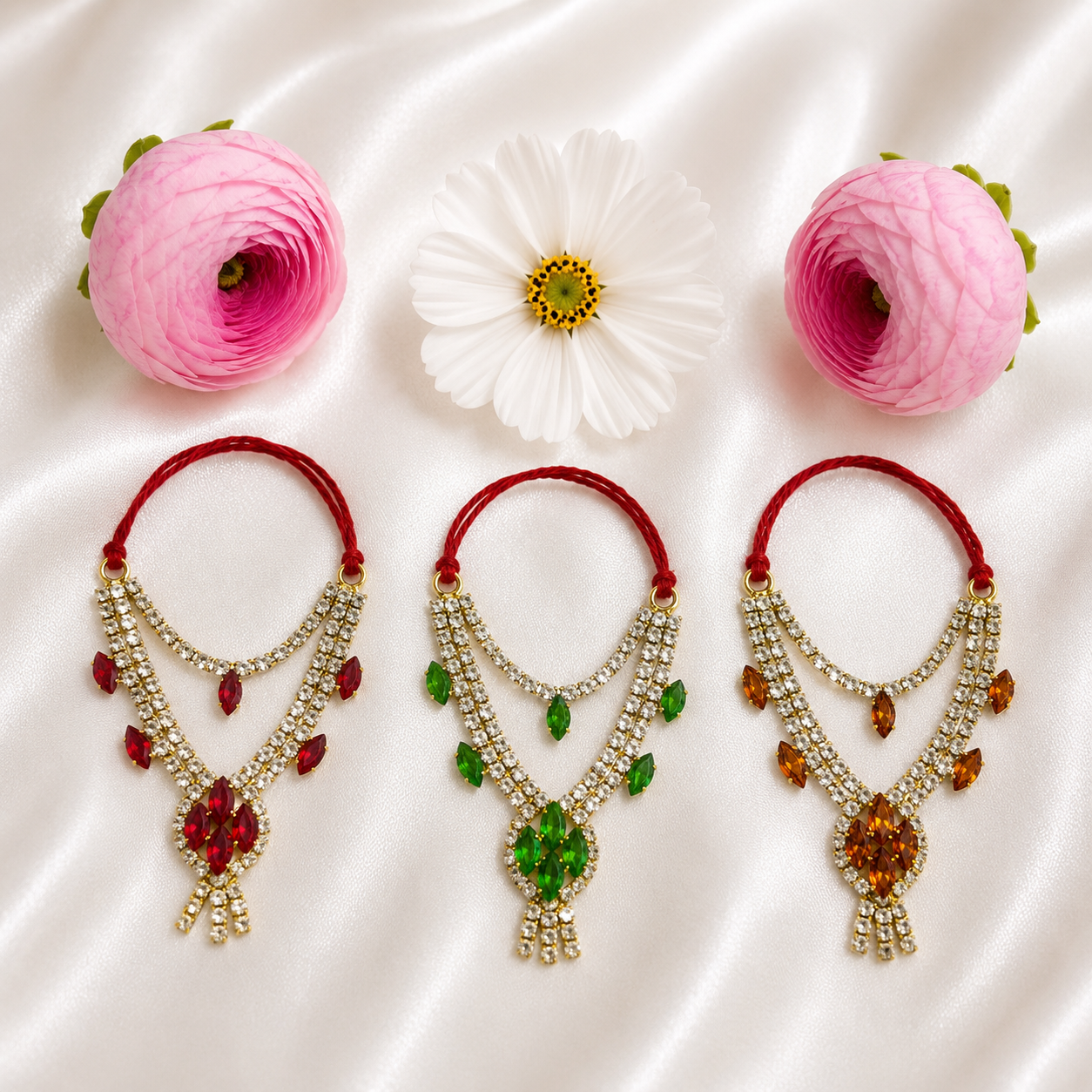 Vrindavan Kanthii Necklace Set(Pack of 3)
