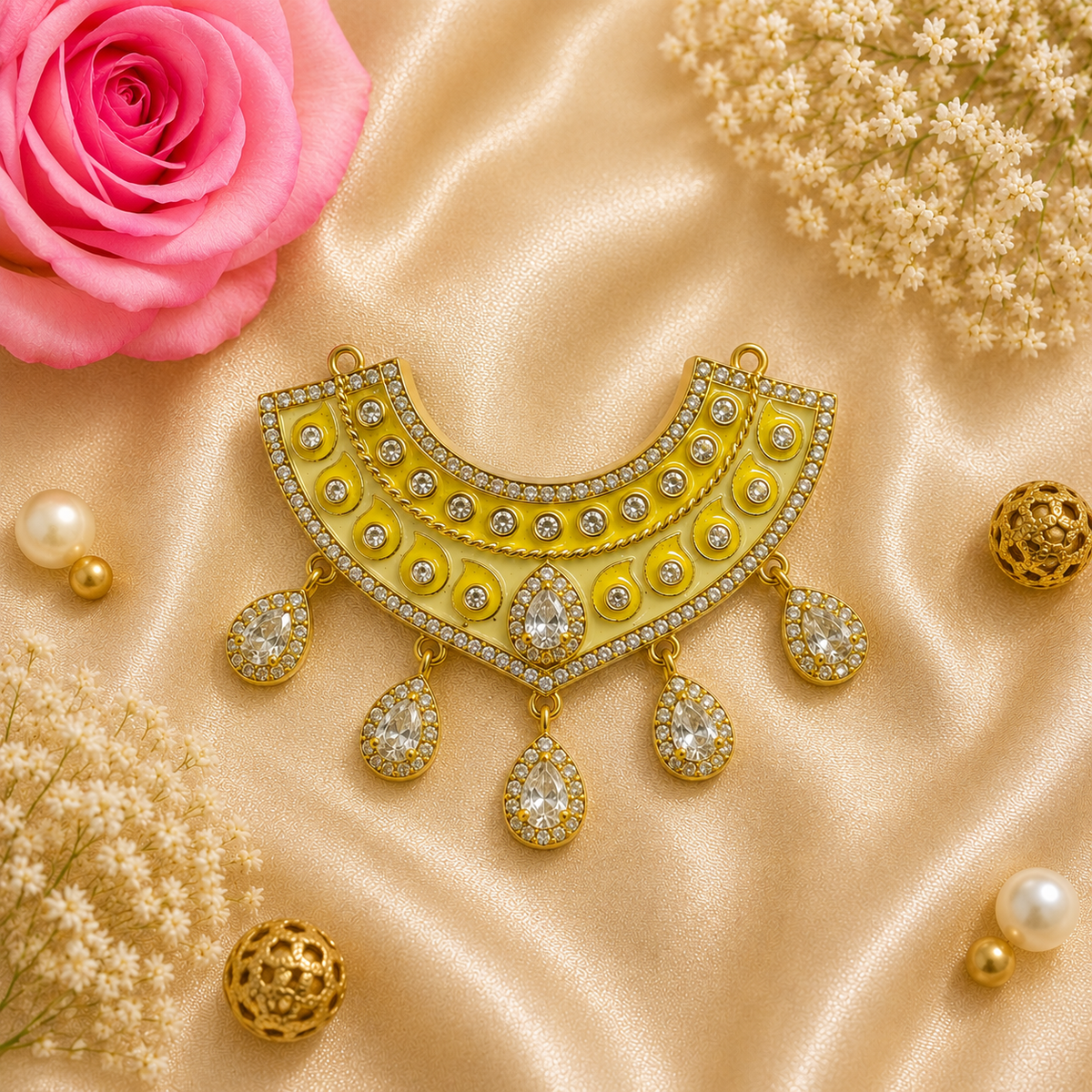 Kanak Pushp Bhakti Necklace Set
