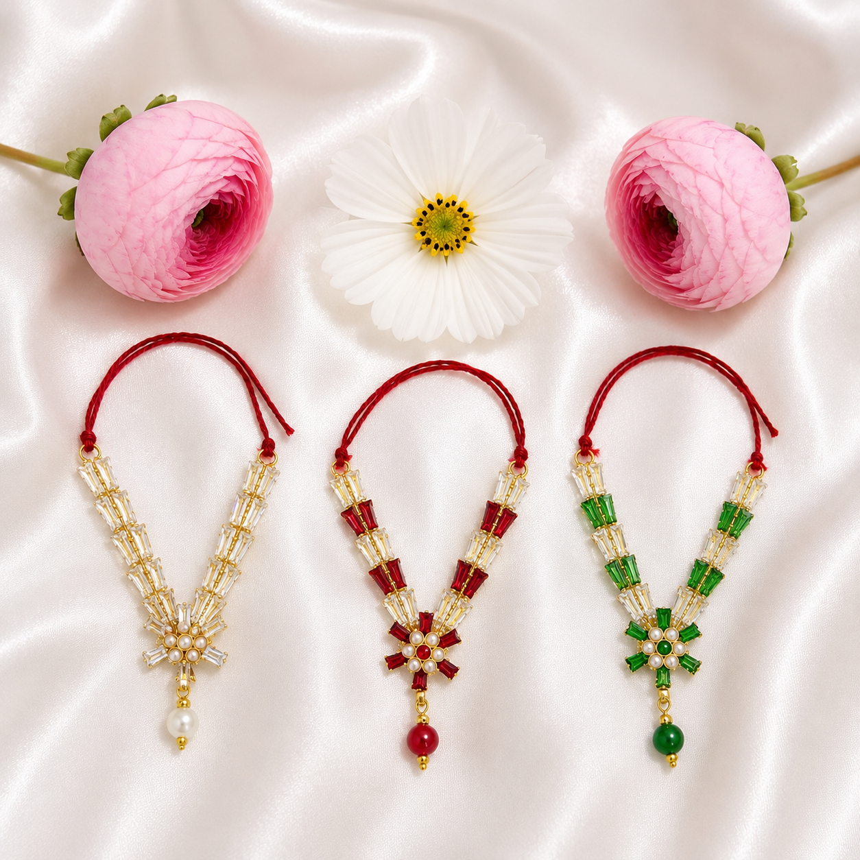 Mohann Kanthii Necklace Set(Pack of 3)