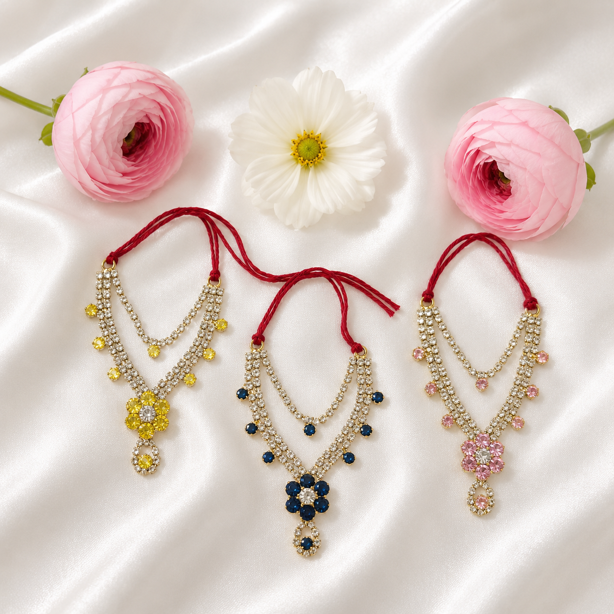Pushp Shyam Necklace Set(Pack of 3)