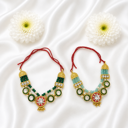 Hari Neel Necklace Set(Pack of 2)