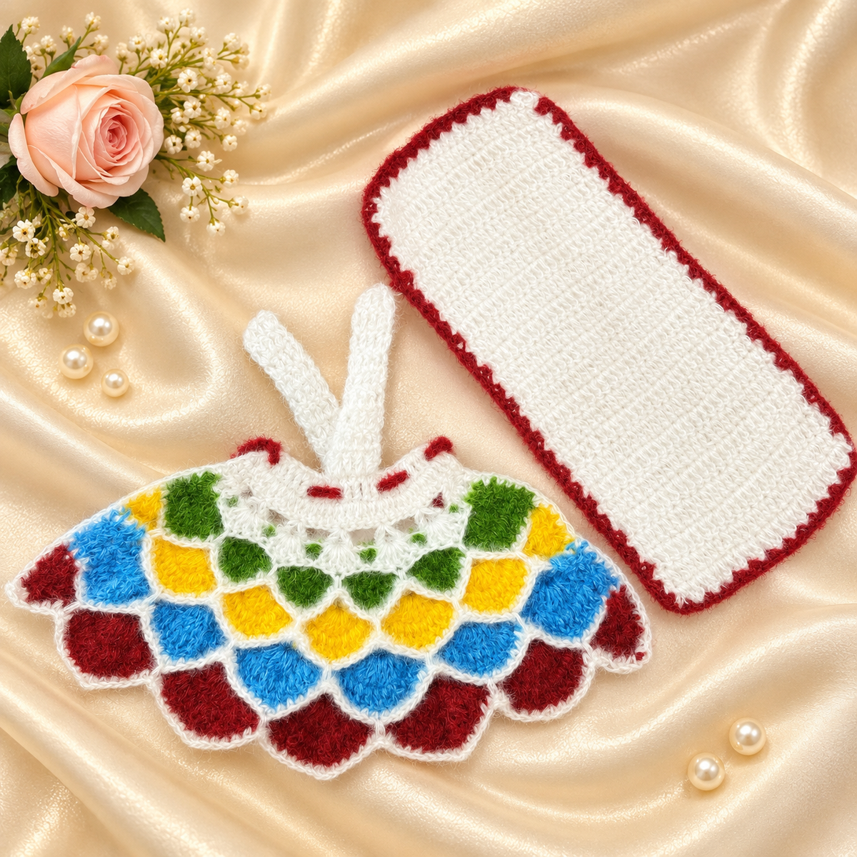 Rangoli Pushp Woollen Radhe Krishna Dress