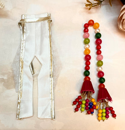 Luxe - Holi Special Hand Embroidered Laddu Gopal Dress (4 piece set)