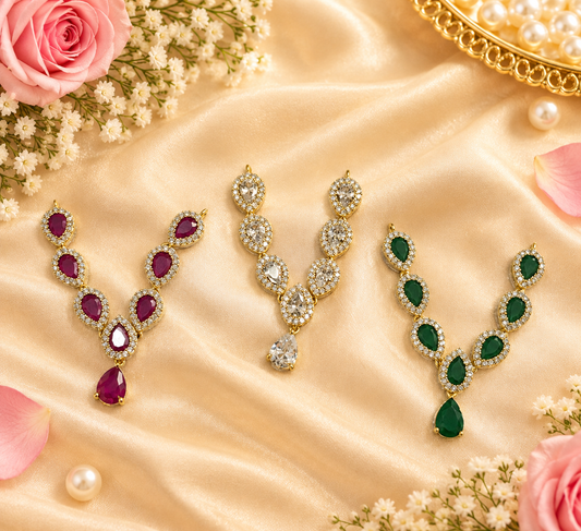 Harit Shwet Kusum Necklace Set (Pack of 3)