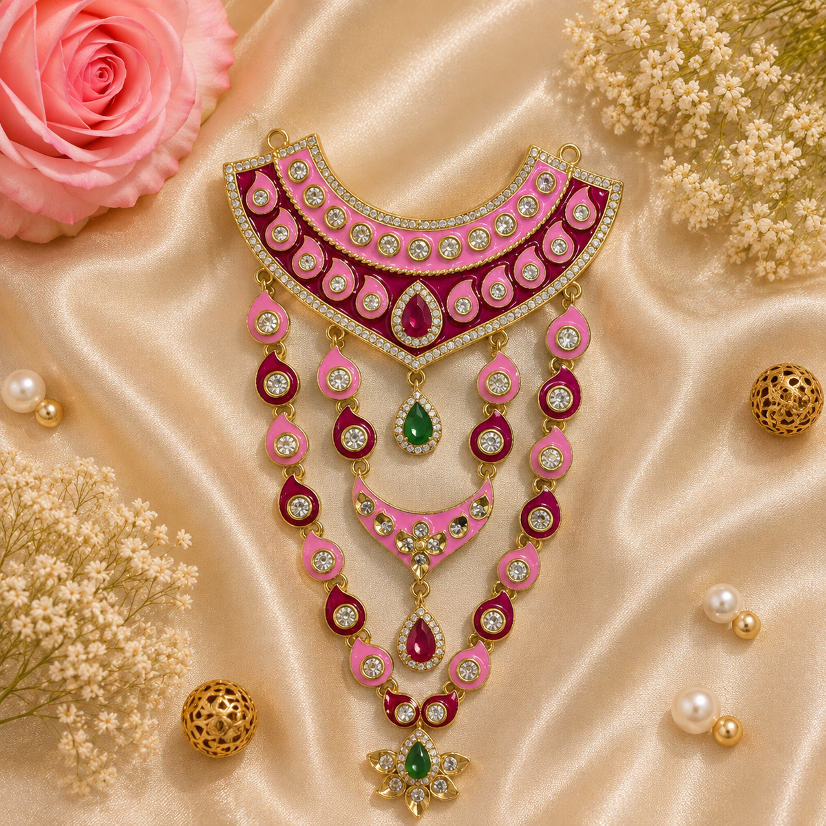 Bhakti Rangmala Necklace Set
