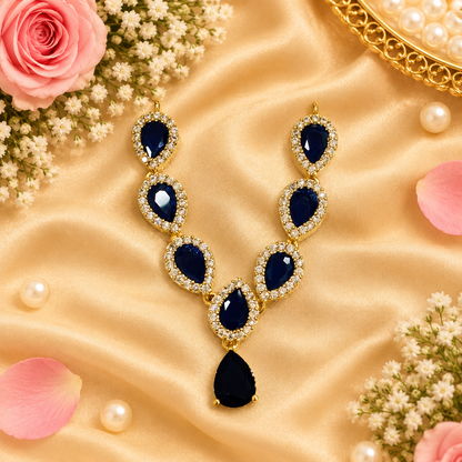 Neelam Prem Kusum Necklace Set