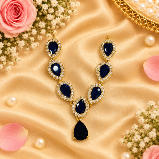 Neelam Prem Kusum Necklace Set