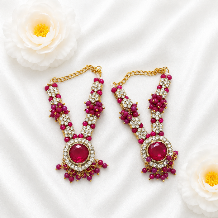 Ruby Priya Necklace Set(Pack of 2)