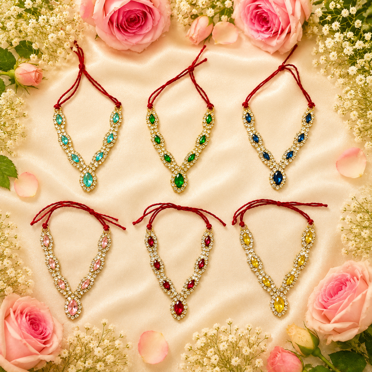 Kamalpriya Kanthi Necklace Set(Pack of 6)