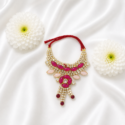 Ruby Chandrika Necklace Set