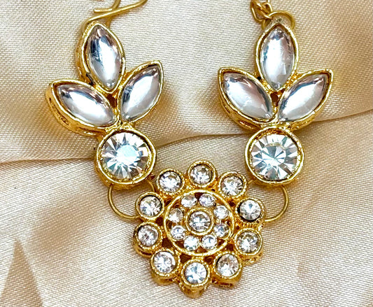 White Stone Necklace / Haar for Mata Rani, Laddu Gopal, RK