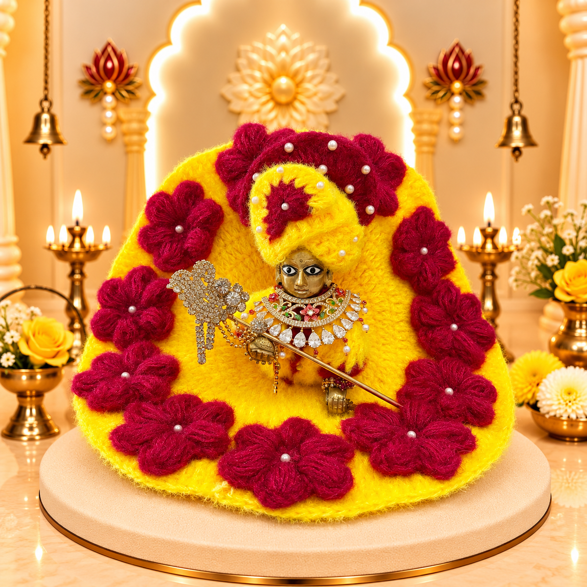 Ruby Surya Woollen Laddu Gopal Dress
