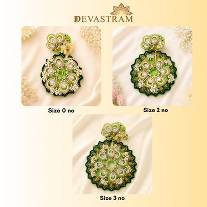 Teej Special Green Laddu Gopal Dress