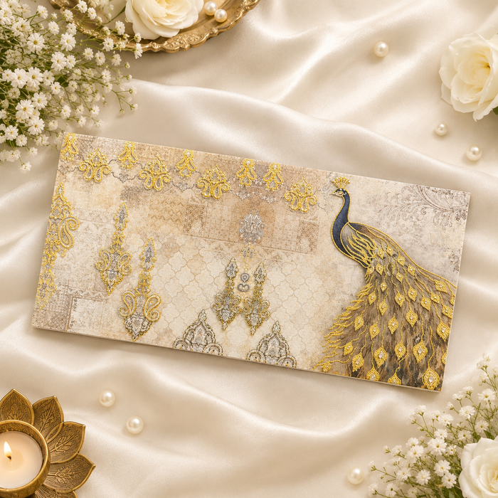 Peacock Print Paper Envelopes (Pack of 10)