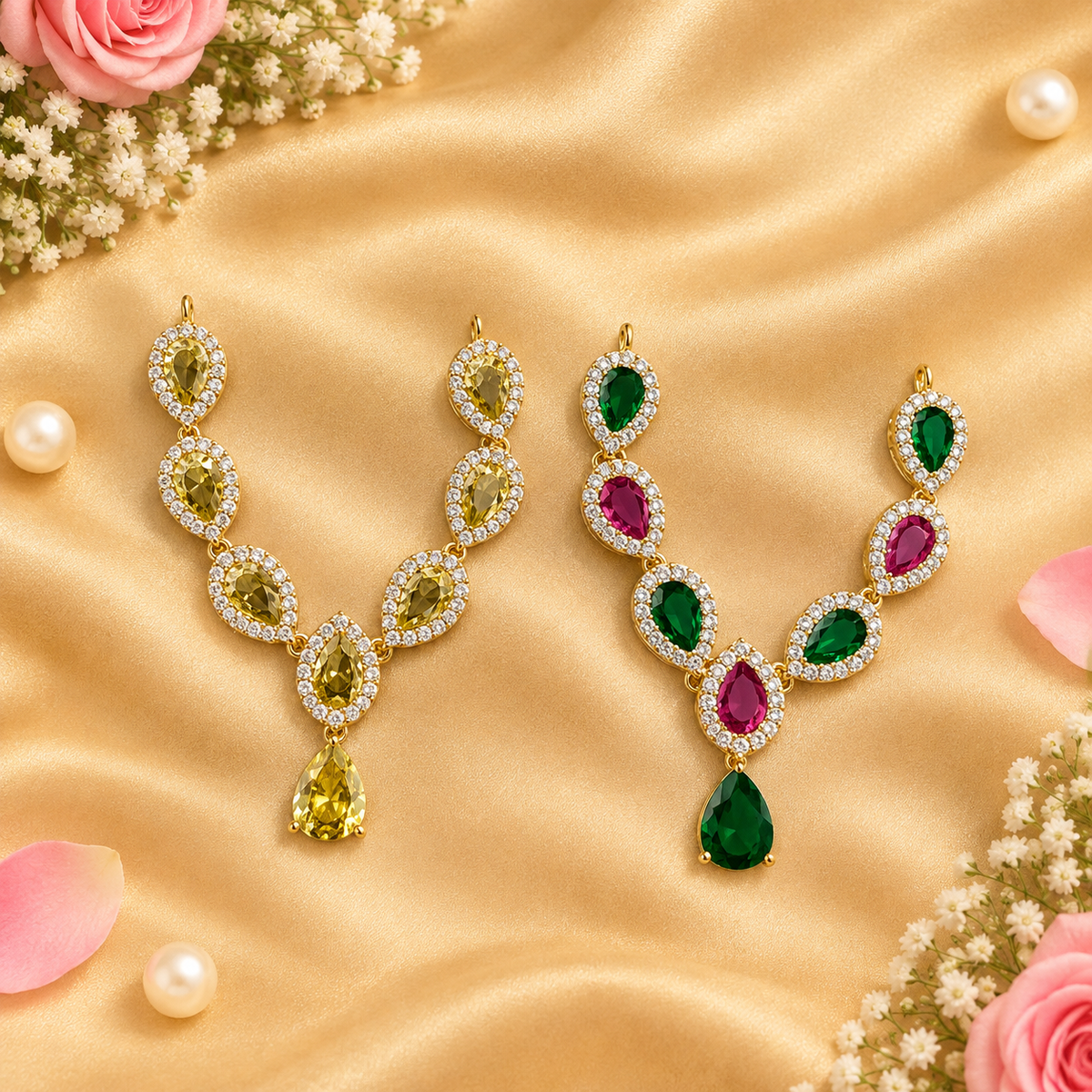 Kanak Prem Kusum Necklace Set (Pack of 2)