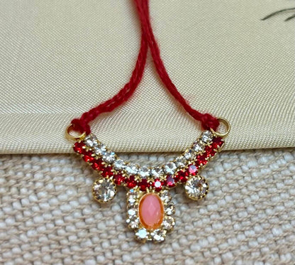 Red Jerken Necklace / Haar  for laddu gopal ji (0 no - 2 no )