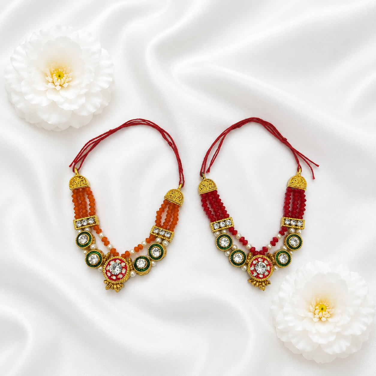 Ruby Keshari Necklace Set(Pack of 2)