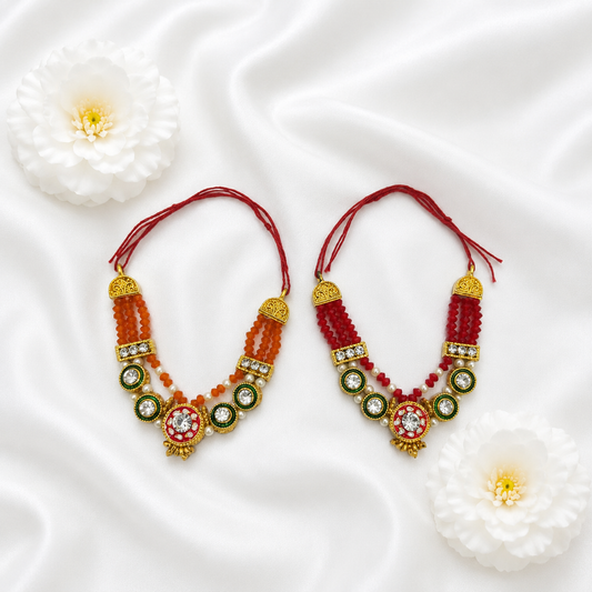 Ruby Keshari Necklace Set(Pack of 2)