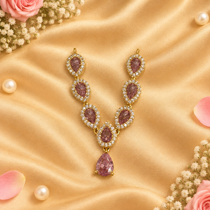 Neelam Kusum Necklace Set (Pack of 2)