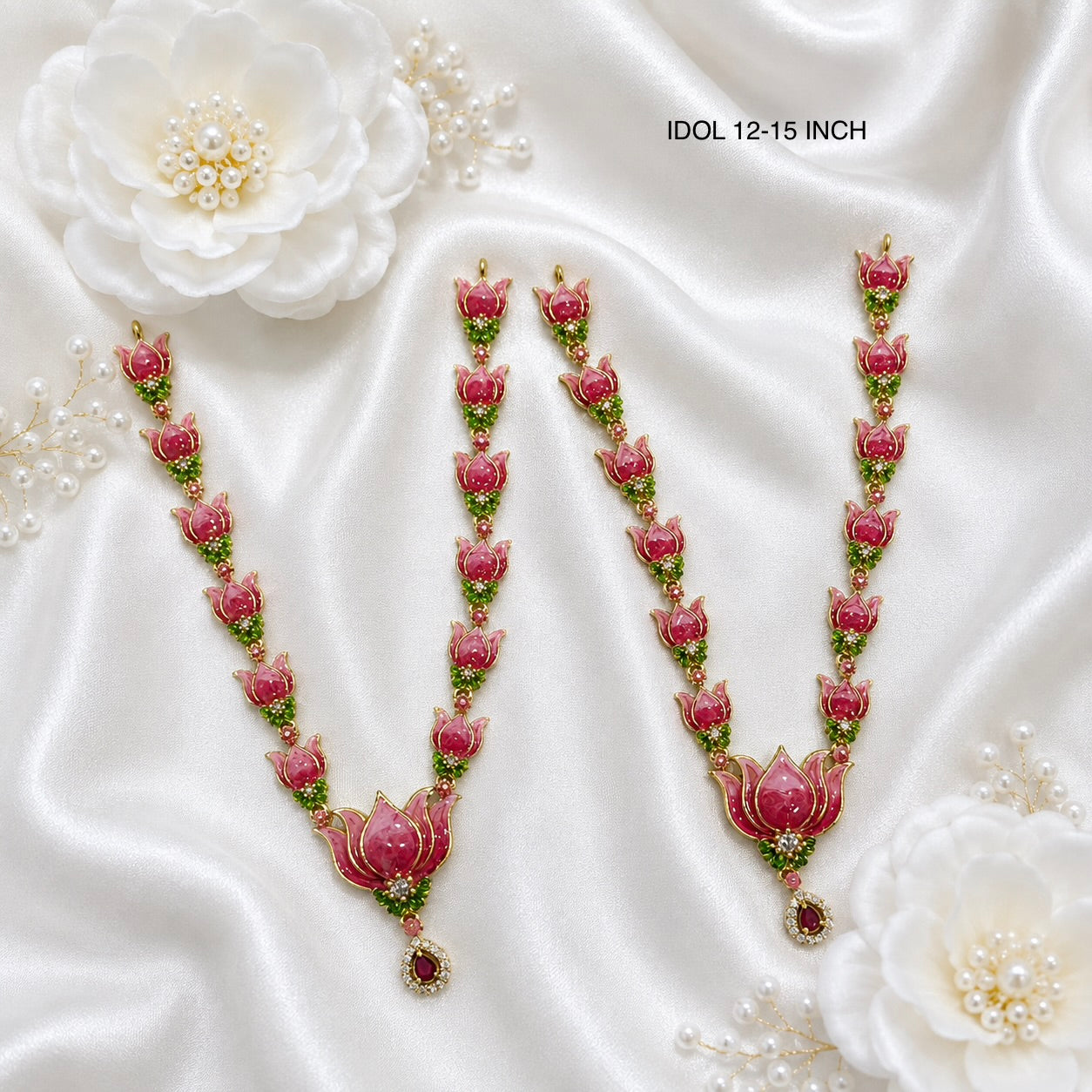 Laxmi Kamal Necklace Set(Pack of 2)
