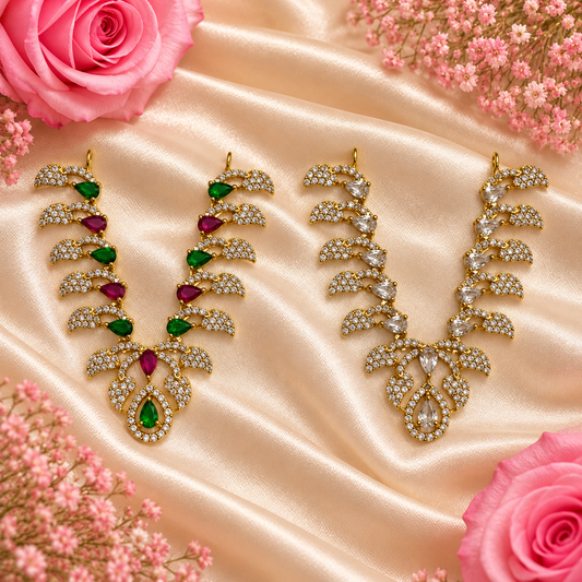 Harit Pallav Necklace Set (Pack of 2)