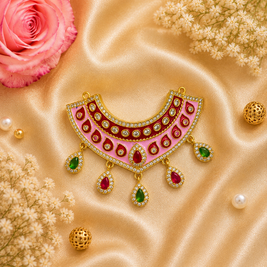 Ruby Kant Bhakti Necklace Set