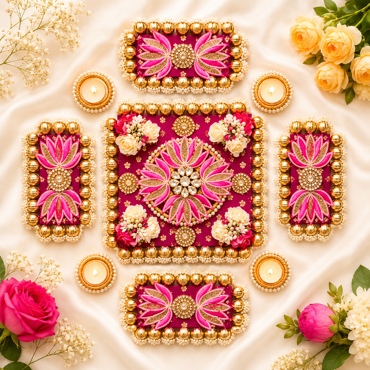 Lotus Floral Rangoli