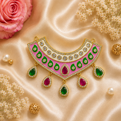 Shwet Prakirti Bhakti Necklace Set