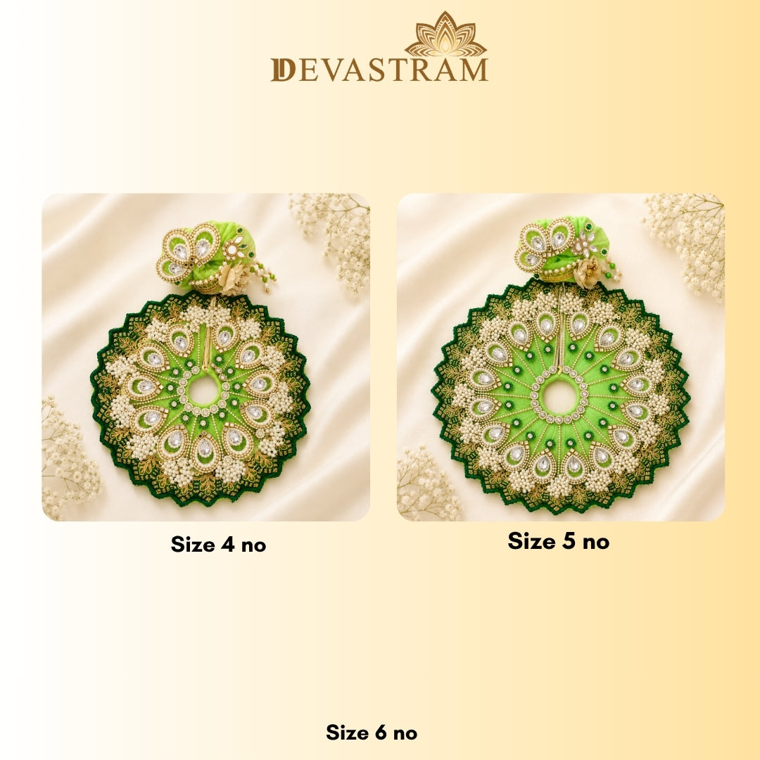 Teej Special Green Laddu Gopal Dress