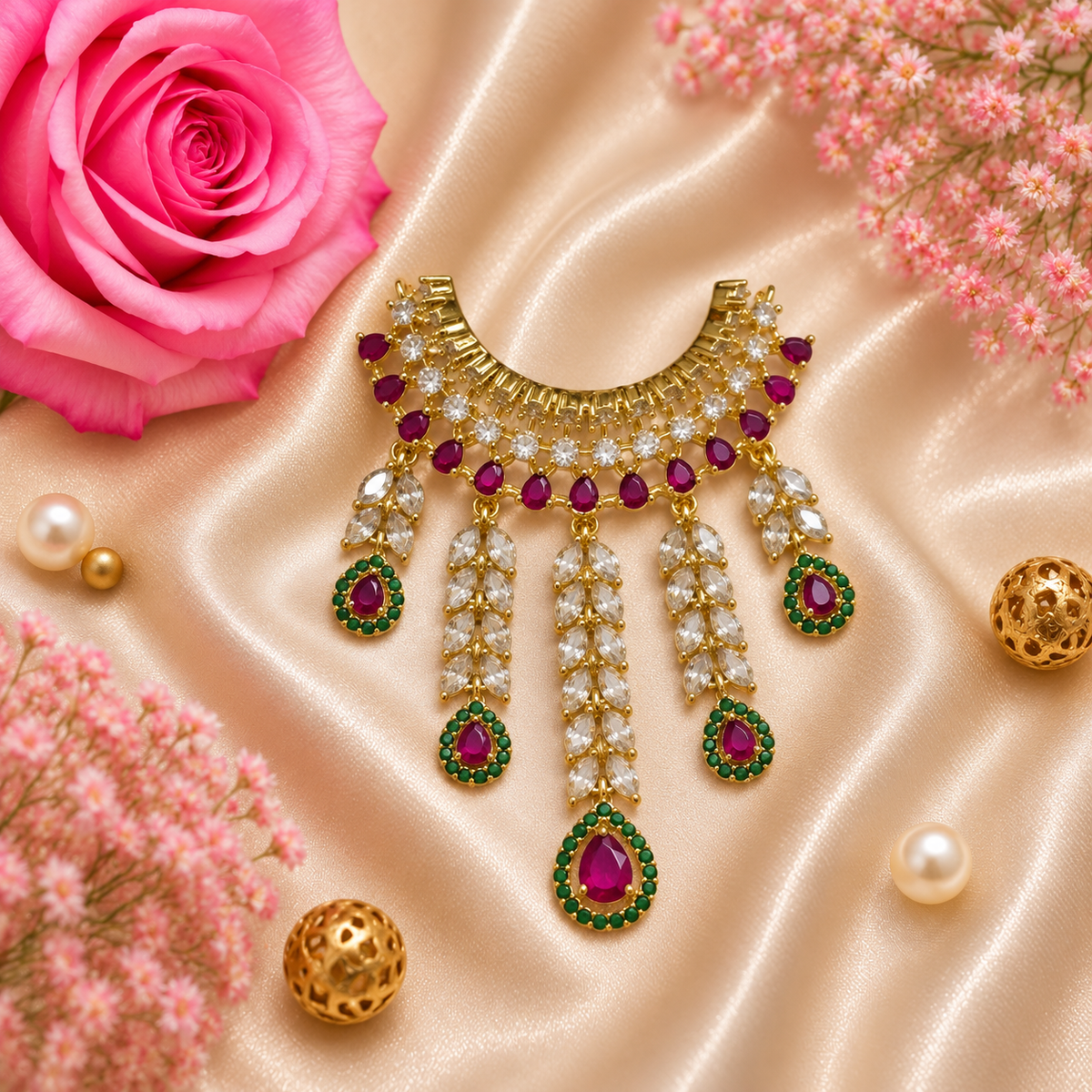 Divya Shringar Mayur Necklace Set