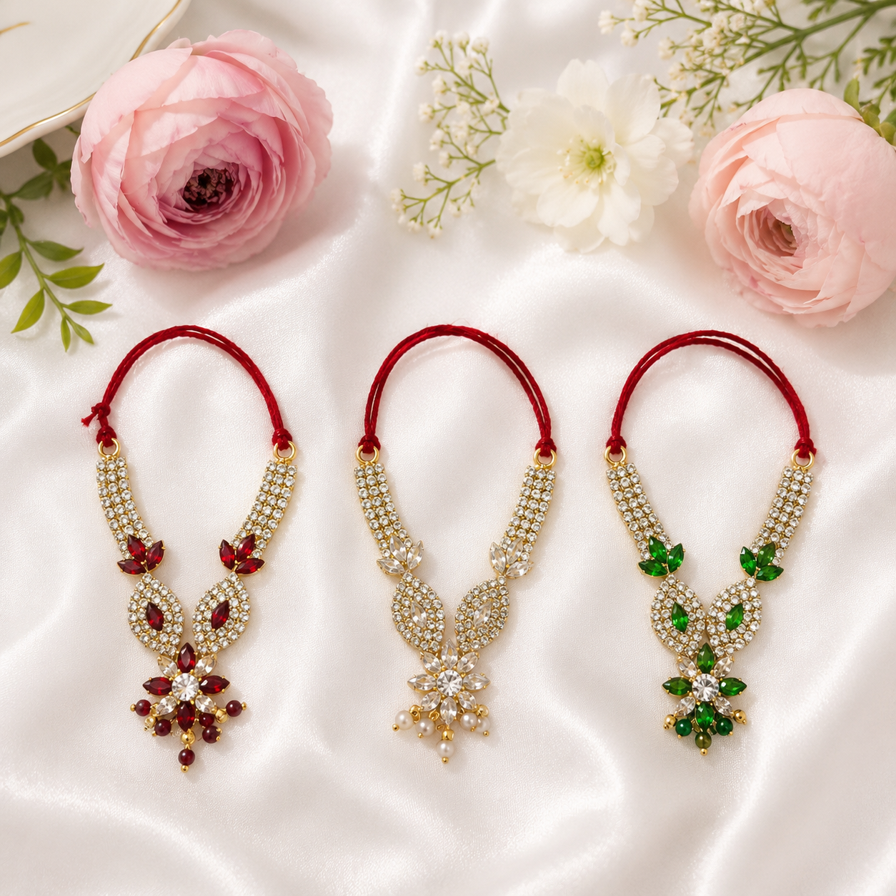 Rubii Kanthii Necklace Set(Pack of 3)