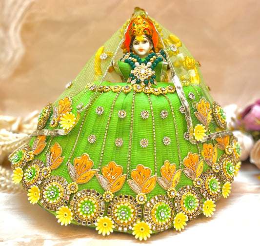 Mata Rani Green Lehenga,Choli & Duppatta - 3 piece set