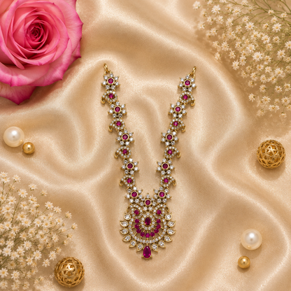 Ruby Vaijyanti Necklace Set