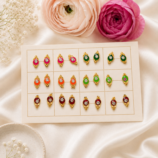 Moti Ratna Earrings(Pack of 12)