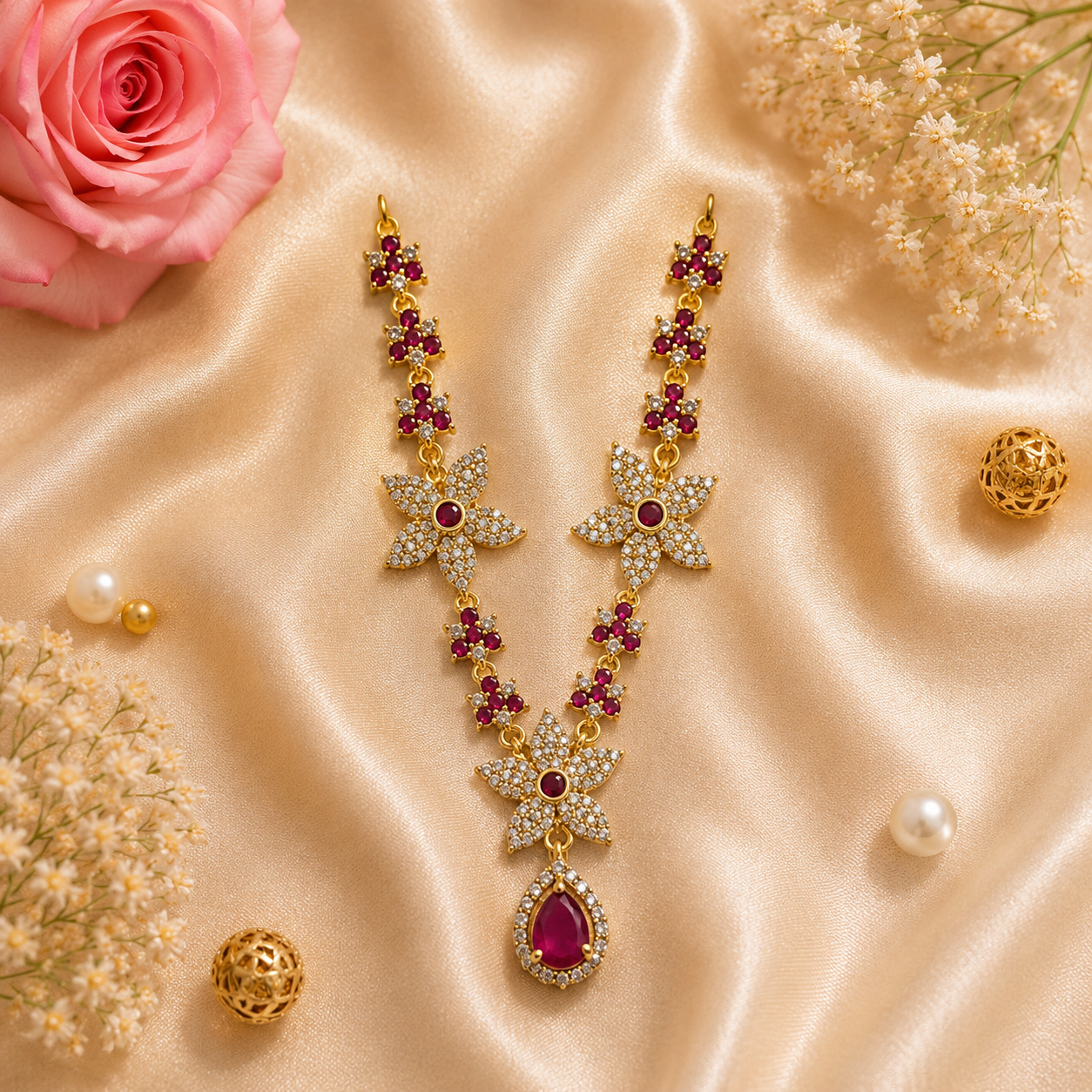 Yamuna Vilas Necklace Set (Pack of 2)