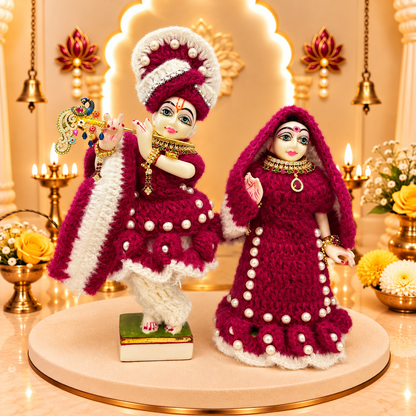 Ruby Brajraj Woollen Radhe Krishna Dress