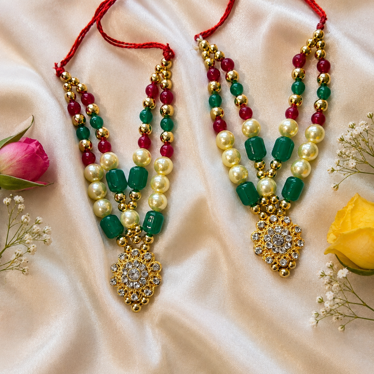 Braj Mohan Necklace Set(Pack of 2)