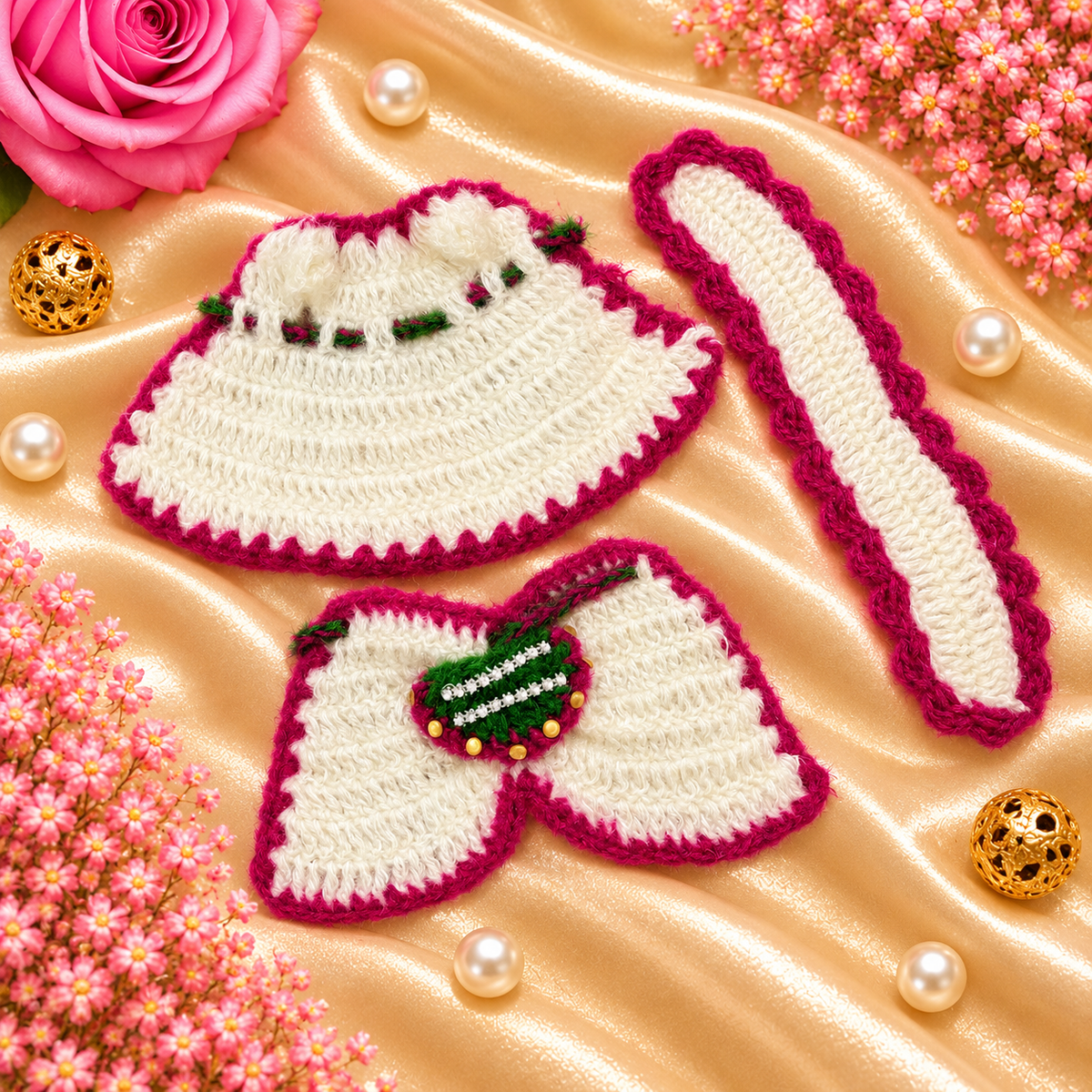 Padma Prabha Woollen Radhe Krishna Dress