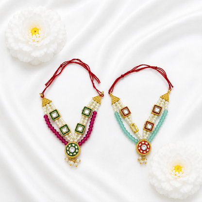Nikunj Gulhar Necklace Set(Pack of 2)