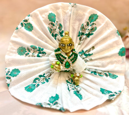Floral Laddu Gopal Cotton Dress Mix Colors (Pack of 1 )