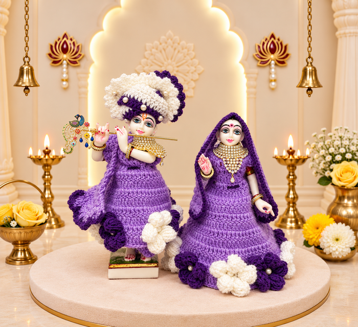 Moti Kishori Woollen Radhe Krishna Dress